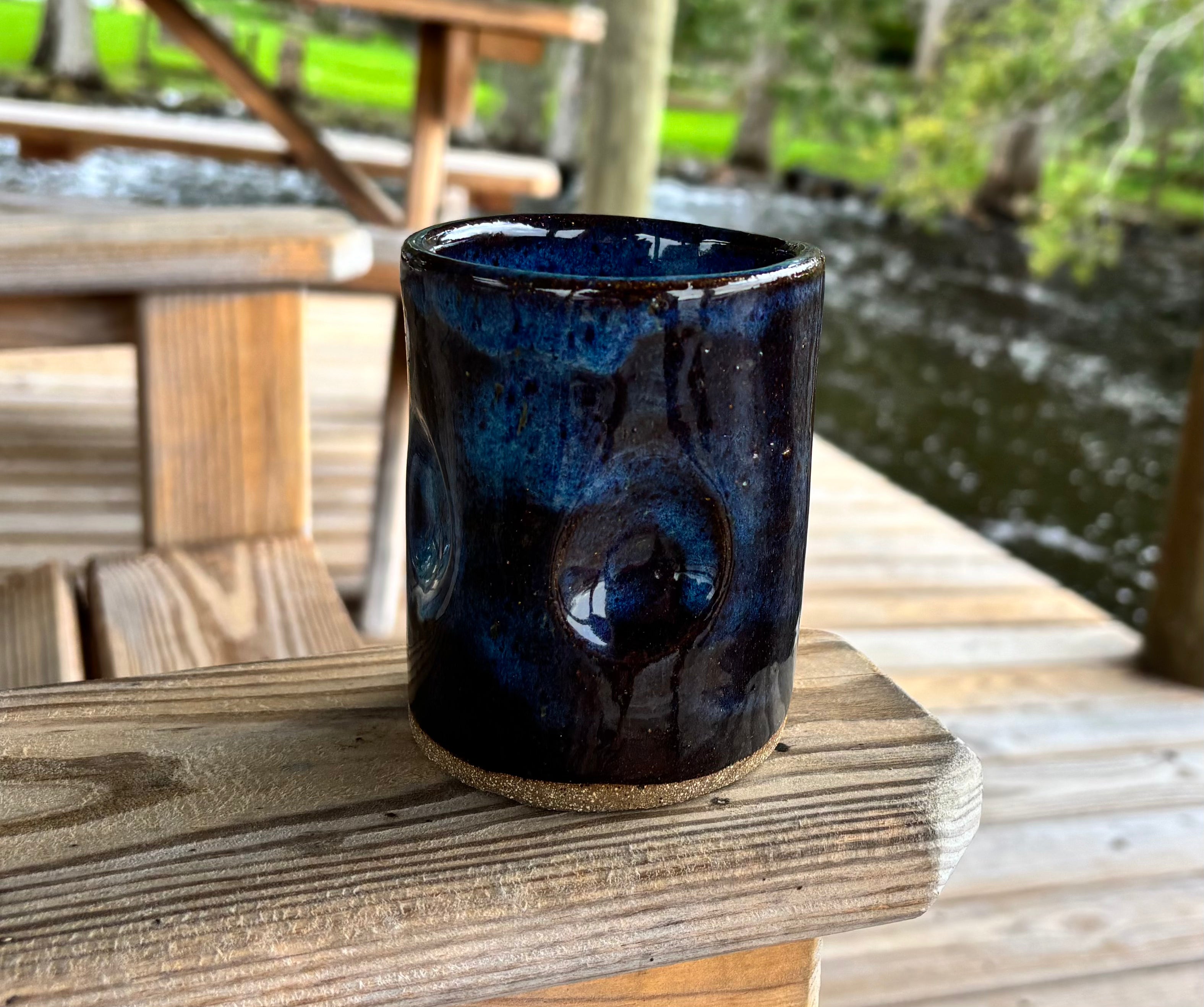 Aurora Blue Dimple Mug (Reimagined)