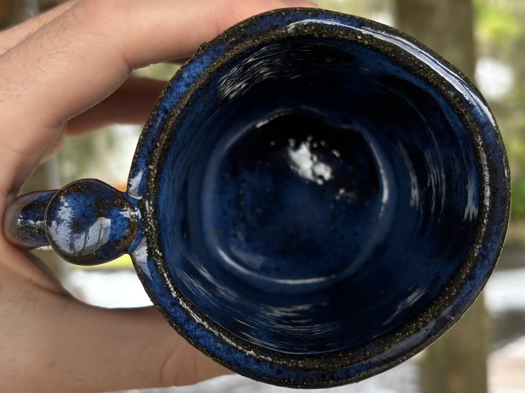 Aurora Blue Button Mug