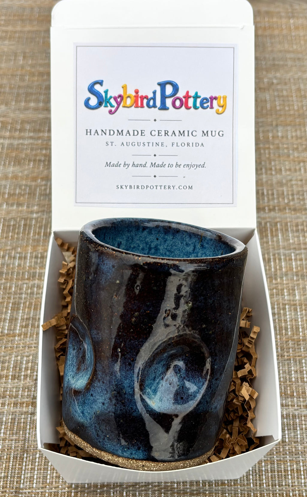 Aurora Blue Dimple Mug (Reimagined)