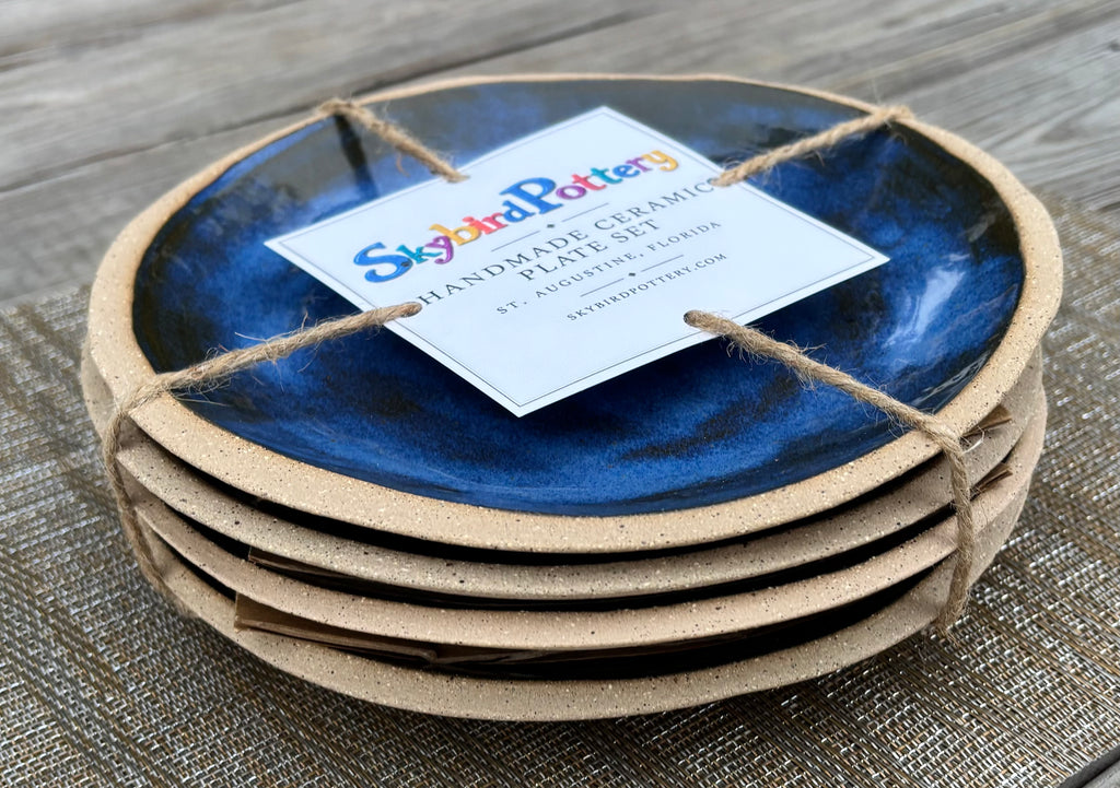 Blue Ocean Plate Set