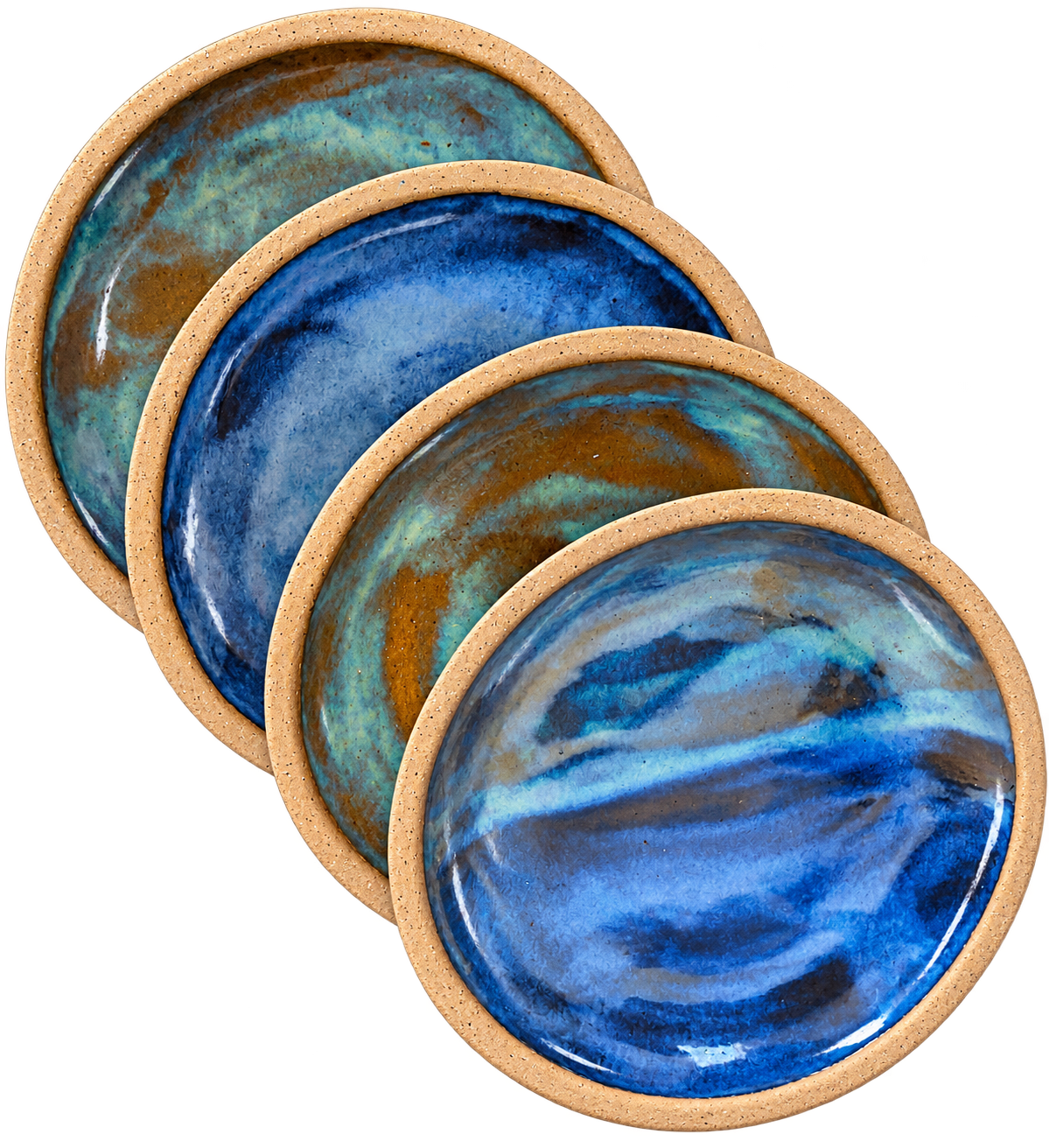 Blue Moss Dinner Plate Set
